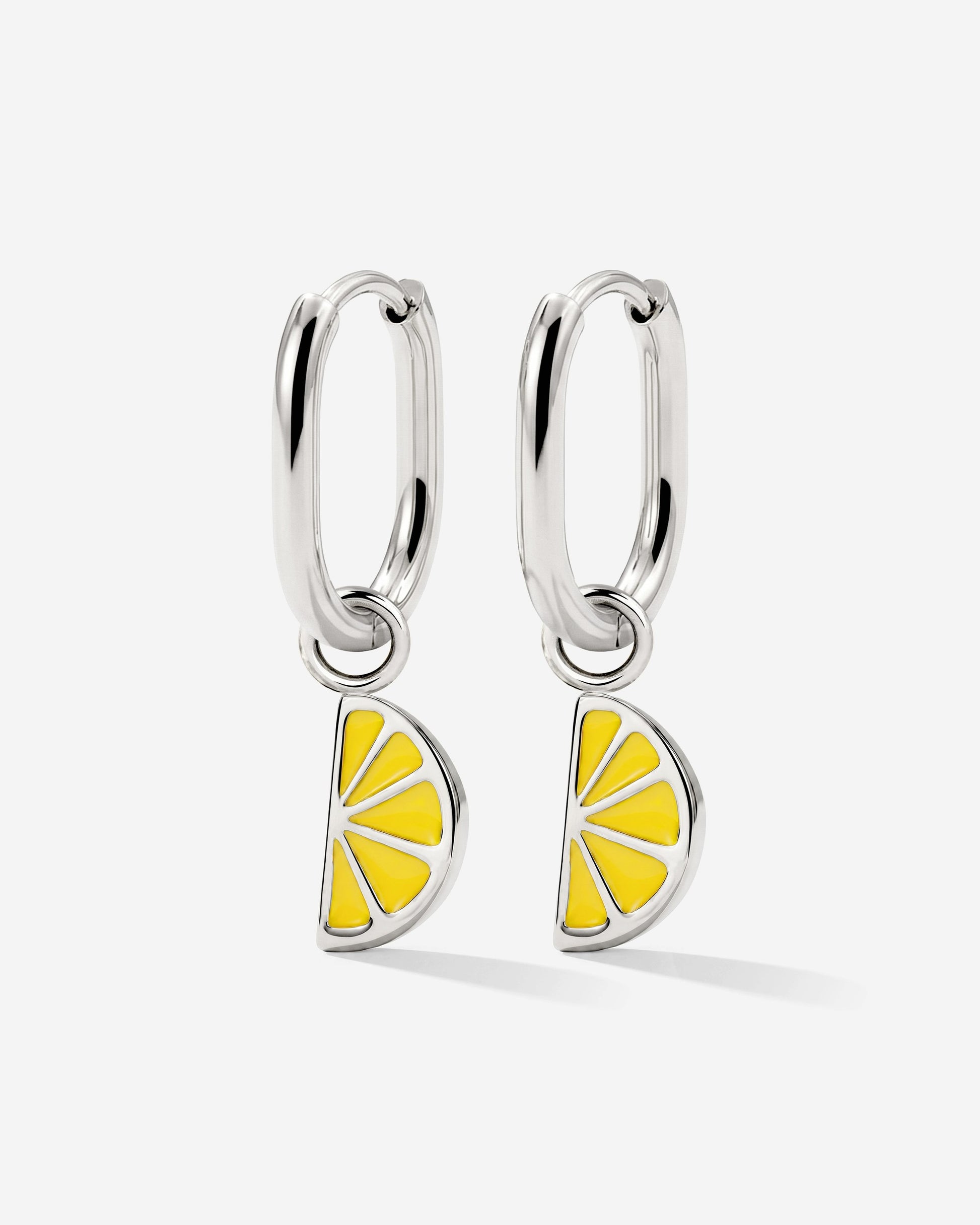 Zesty Oval Hoop Set Baby Silber