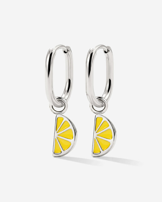 Zesty Oval Hoop Set Baby Silber