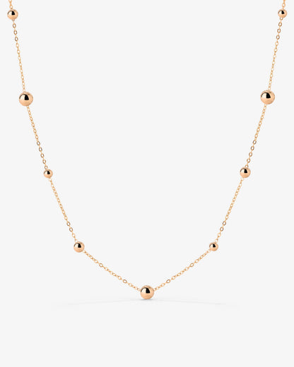 Infinite Beads Necklace Roségold