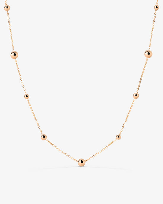 Infinite Beads Necklace Roségold