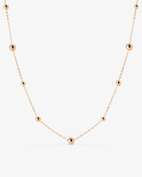 Infinite Beads Necklace Rose Gold