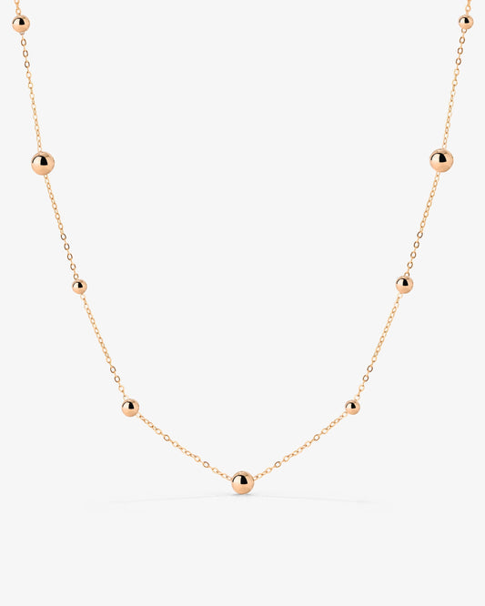 Infinite Beads Necklace Rose Gold