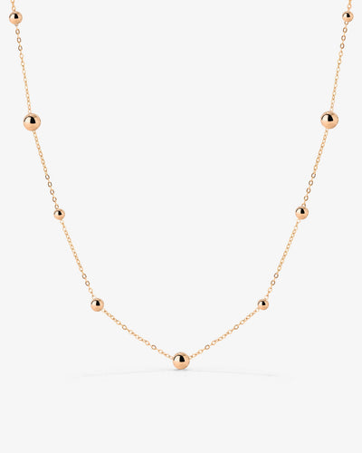 Infinite Beads Necklace Roségold