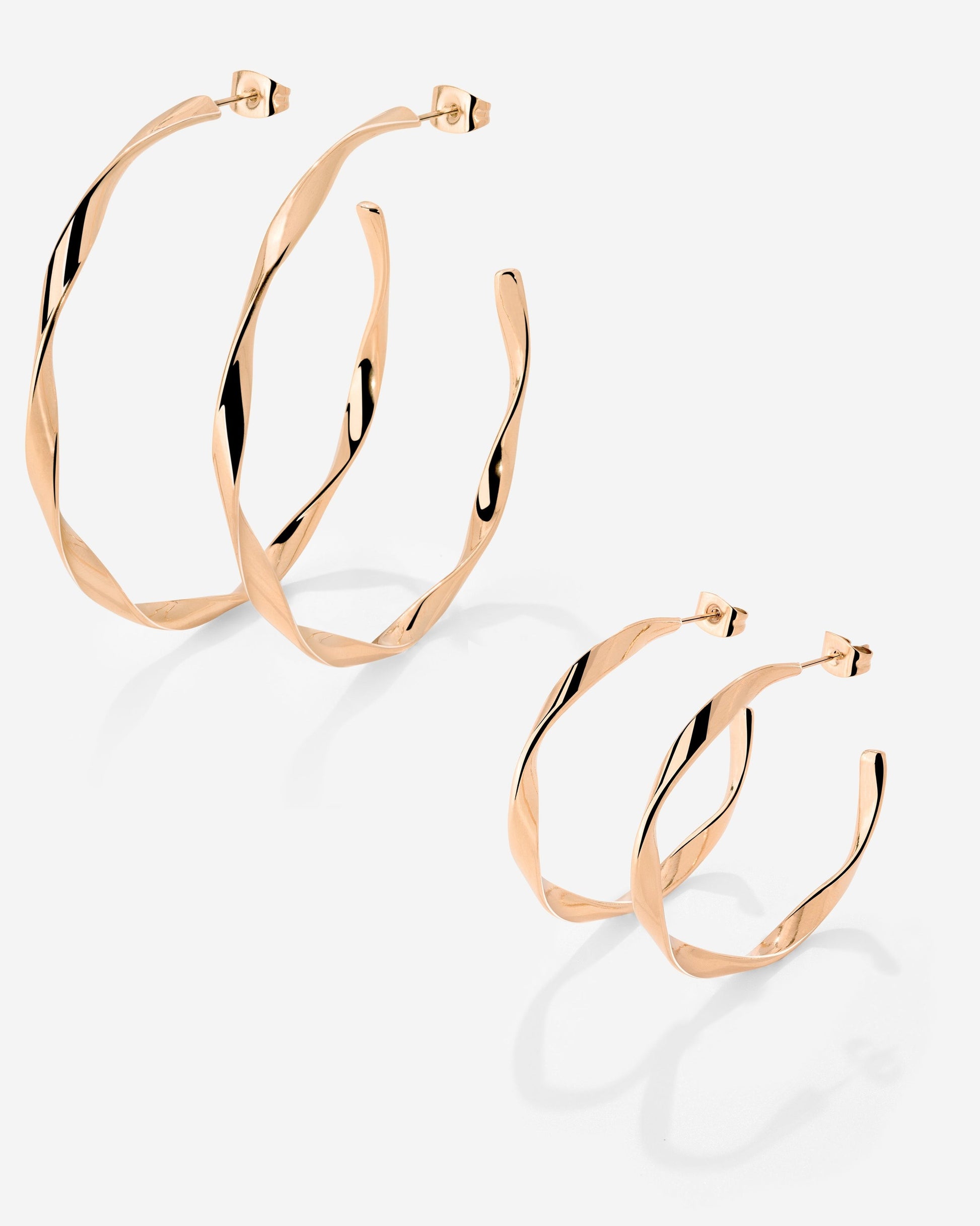 Sahira Hoop Bundle Roségold