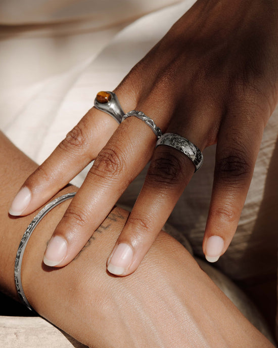 Tiger's Eye Ring Silber