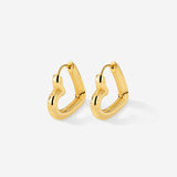 Phat Heart Hoops Small Gold