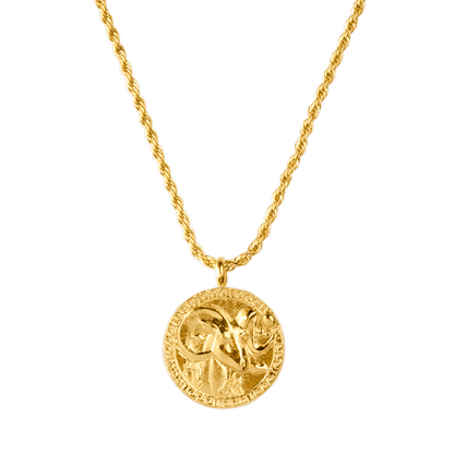 Zodiac Sign Necklace Gold