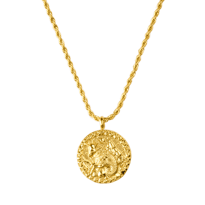 Zodiac Sign Necklace Gold