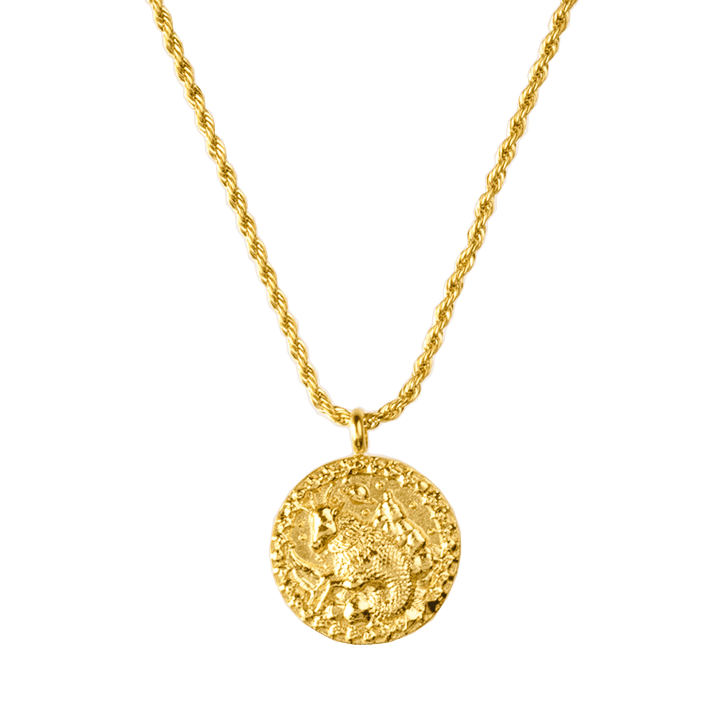 Zodiac Sign Necklace Gold