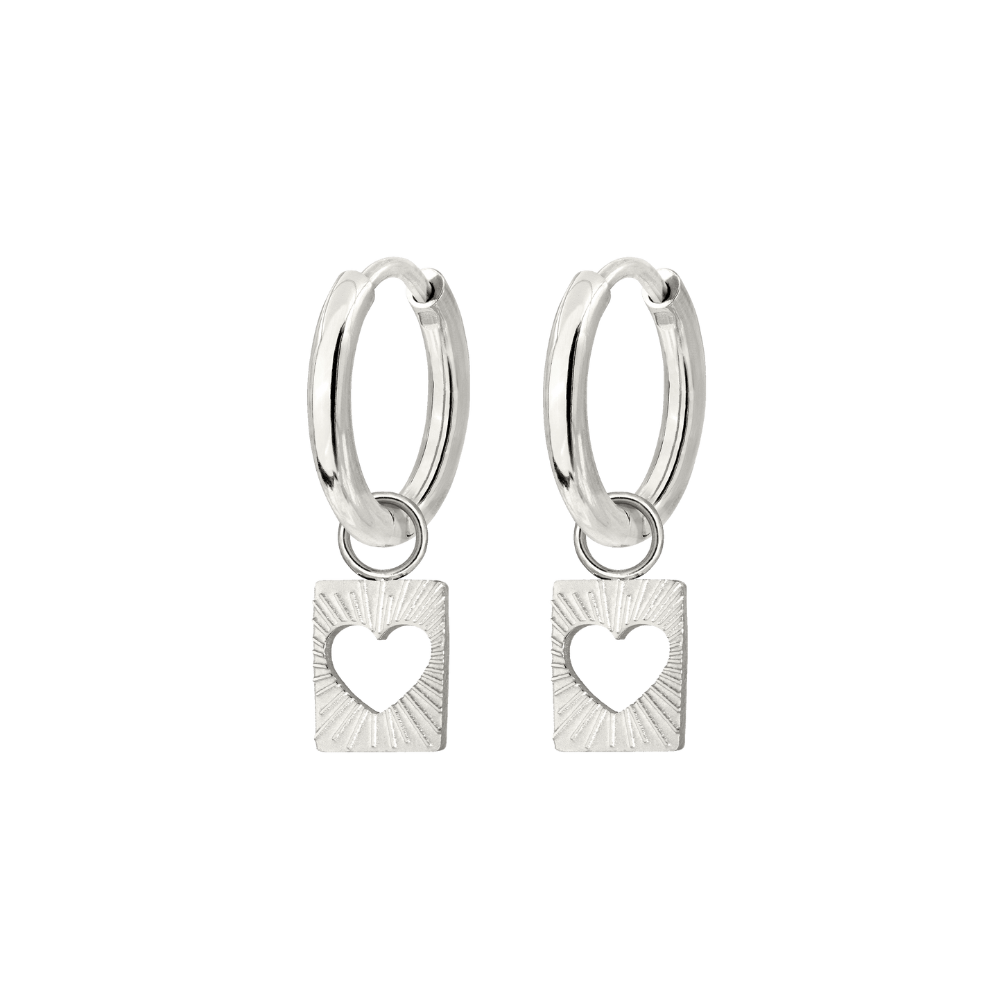 Summer Luv Hoop Set Baby Silber