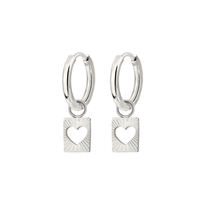 Summer Luv Hoop Set Baby Silber