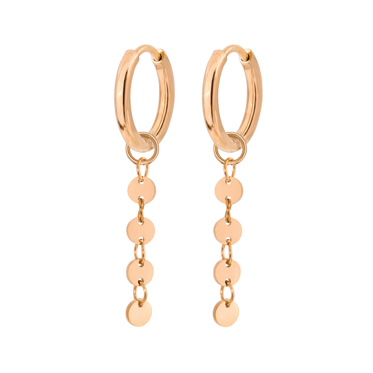 Round and Round Hoops Small Roségold