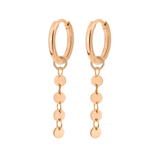 Round and Round Hoops Small Roségold