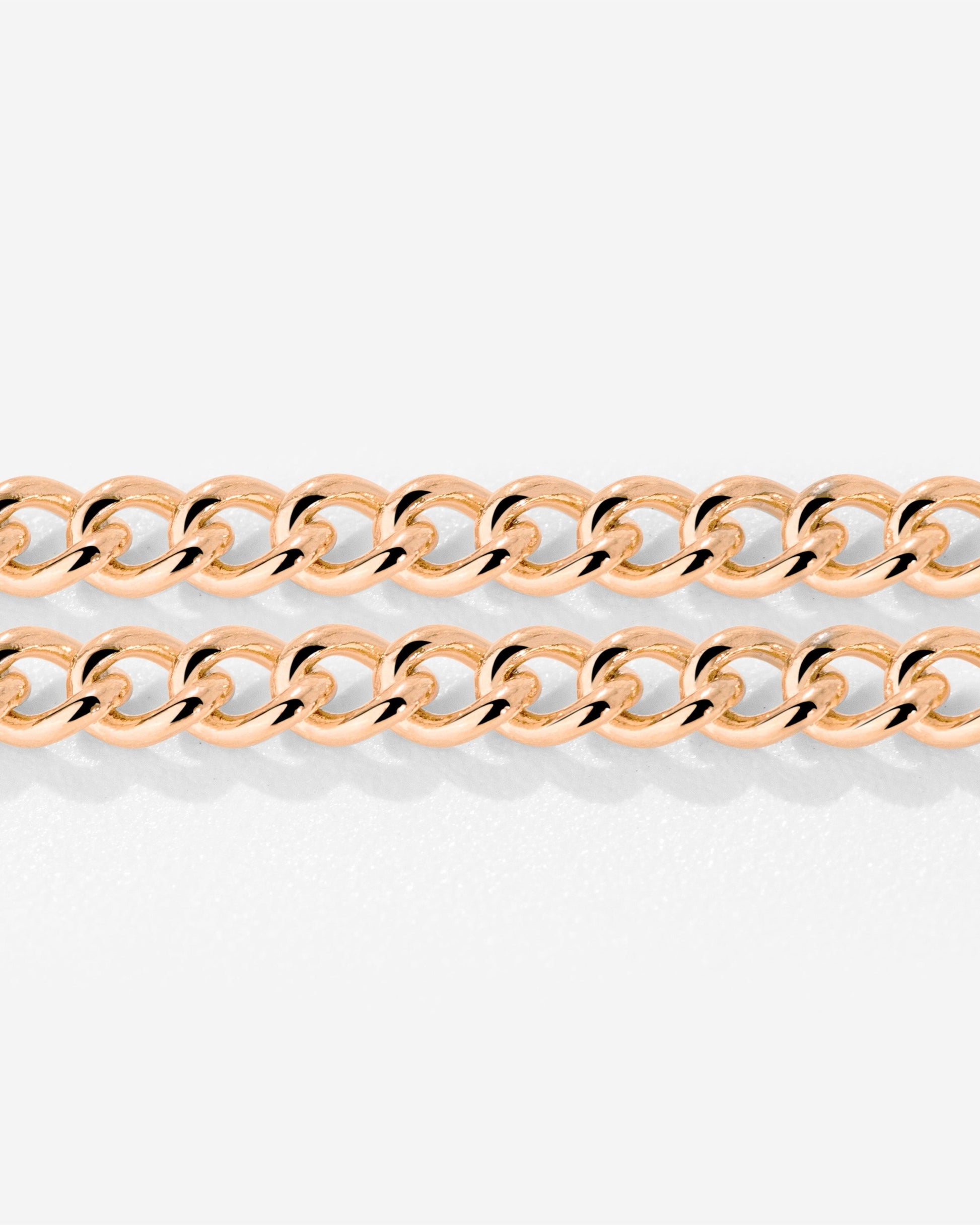 Curb Chain Double Bracelet Roségold