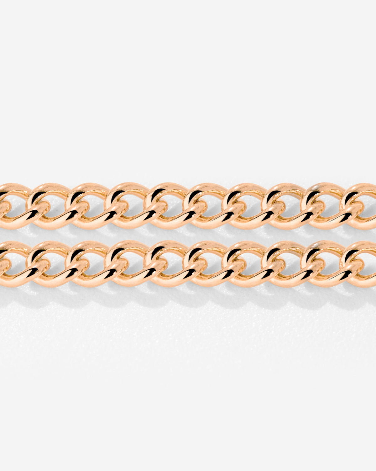 Curb Chain Double Bracelet Roségold