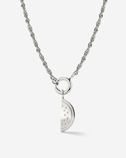 Melony Rope Chain Necklace Set Silber