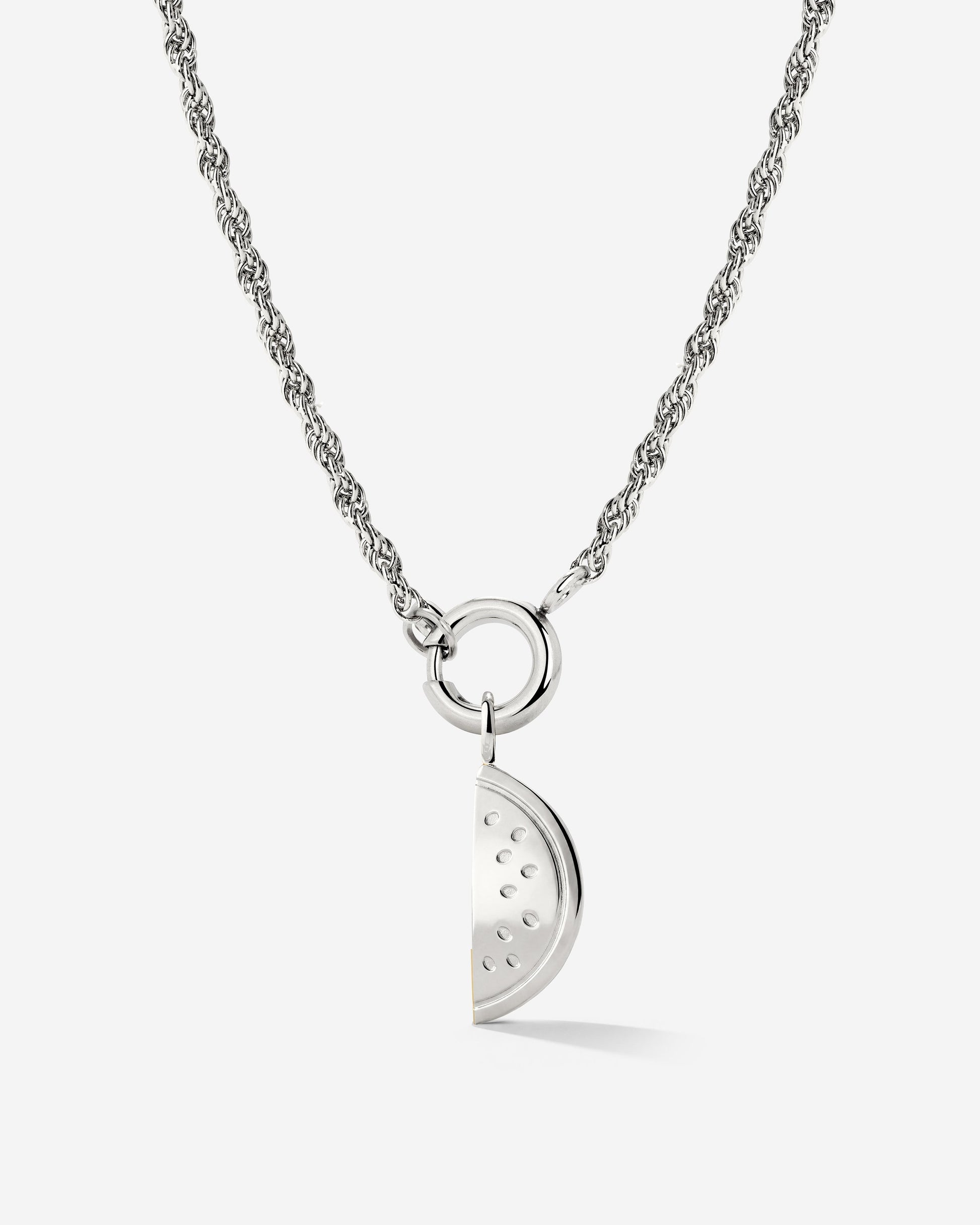 Melony Rope Chain Necklace Set Silber