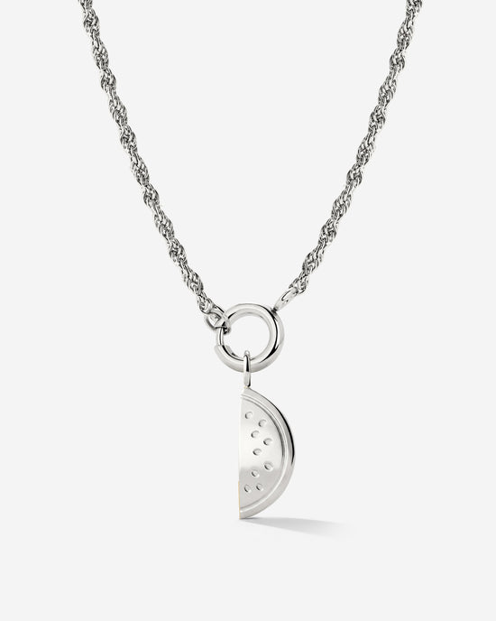 Melony Rope Chain Necklace Set Silber