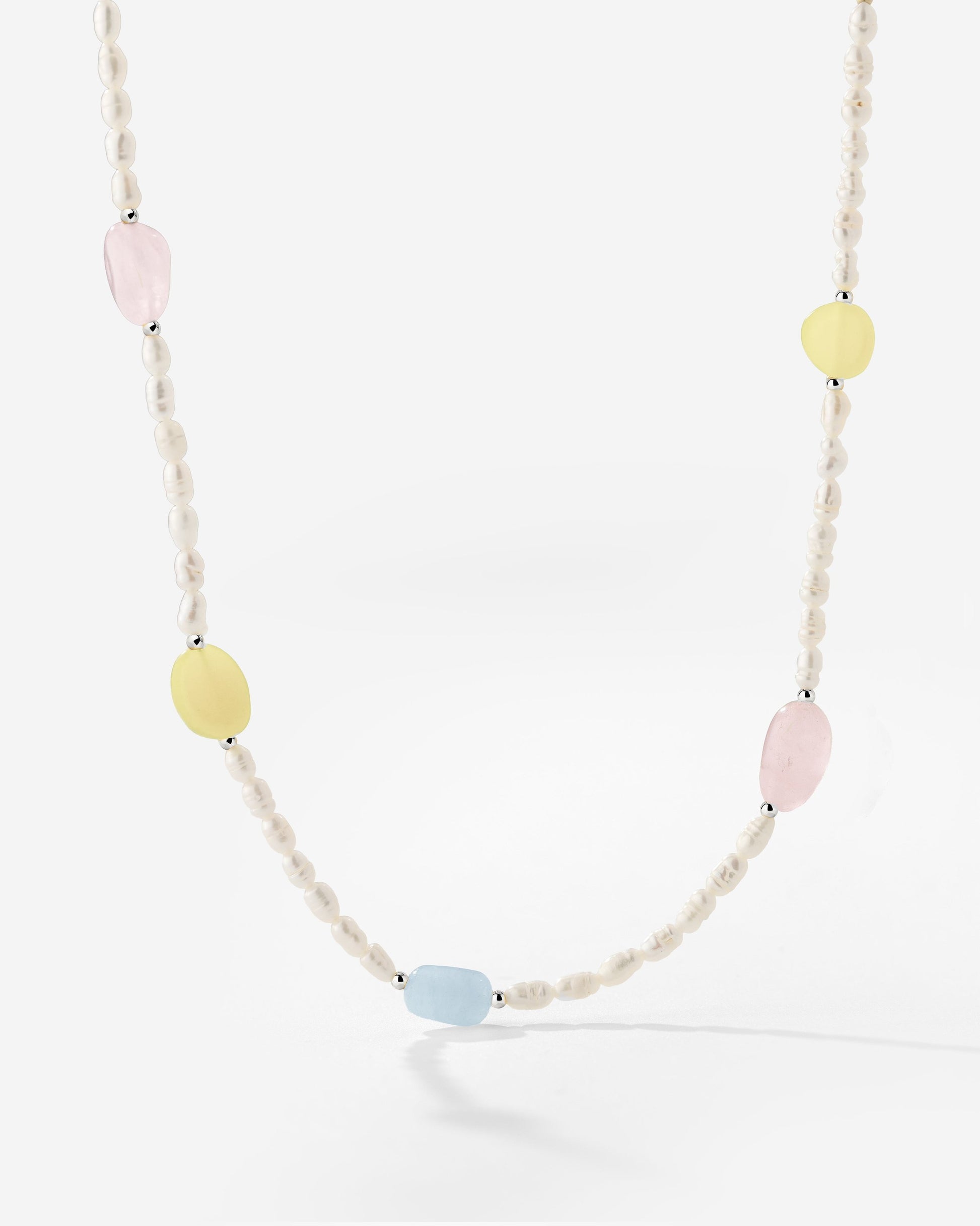 Spring Pastels Necklace Silber