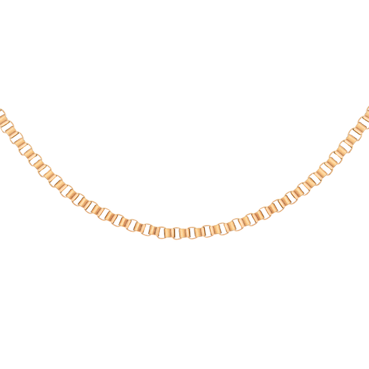 Box Chain Necklace Roségold