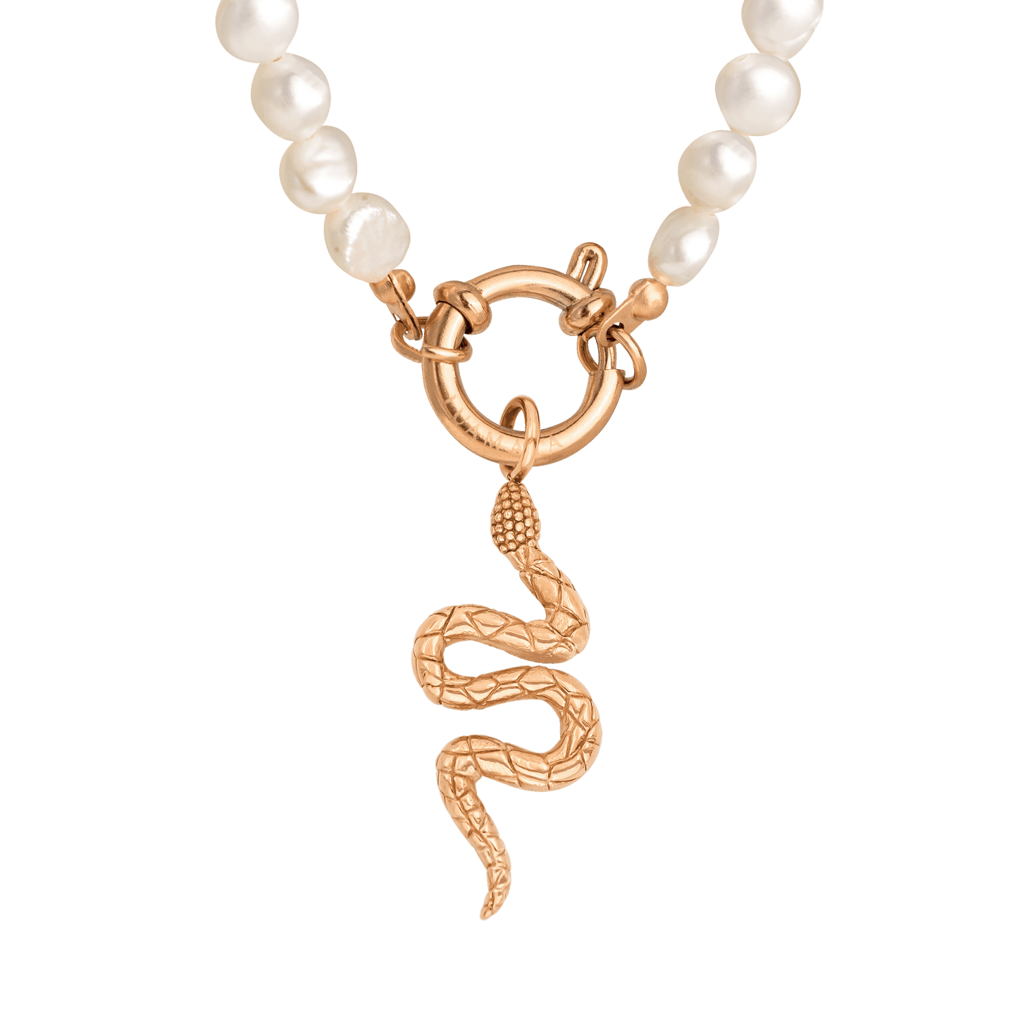 Lola Power Pearl Necklace Set Roségold