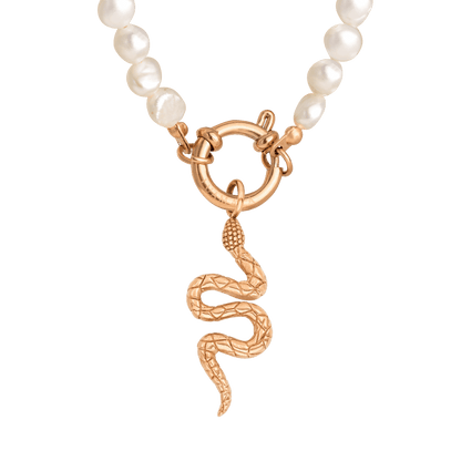 Lola Power Pearl Necklace Set Roségold