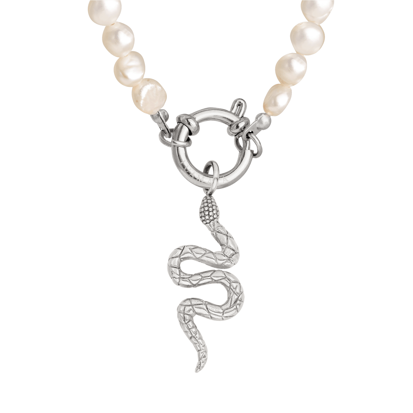 Lola Power Pearl Necklace Set Silber