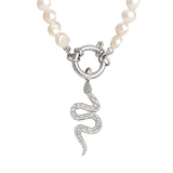 Lola Power Pearl Necklace Set Silber