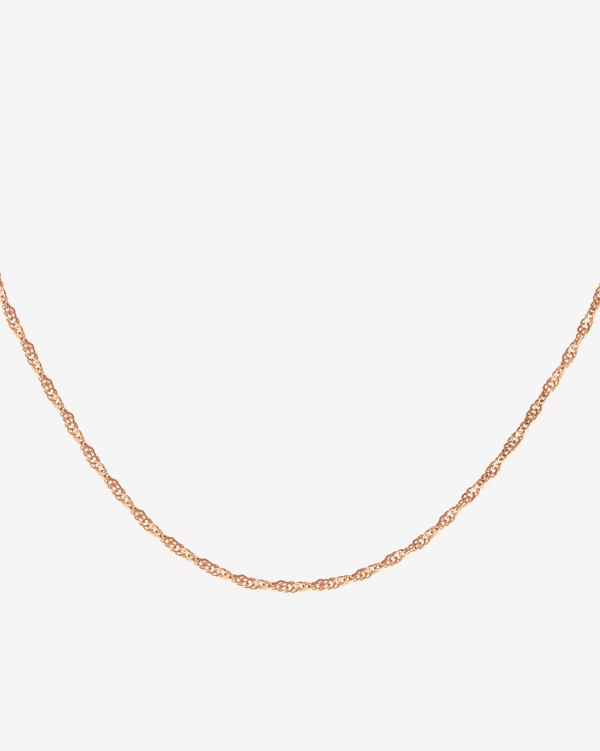 Slim Singapore Necklace Roségold