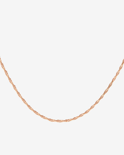 Slim Singapore Necklace Roségold