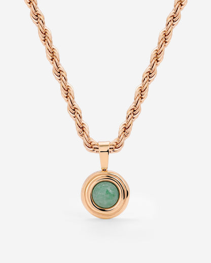 Olive Glow Necklace Roségold