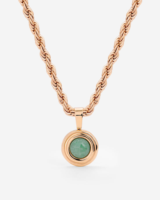 Olive Glow Necklace Roségold