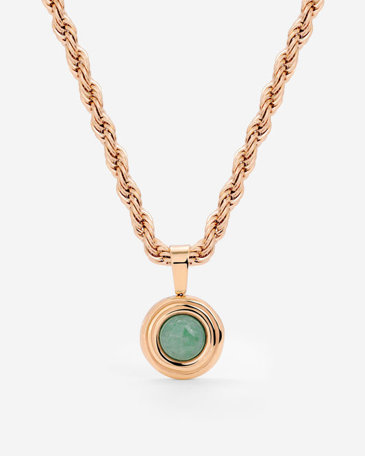 Olive Glow Necklace Roségold