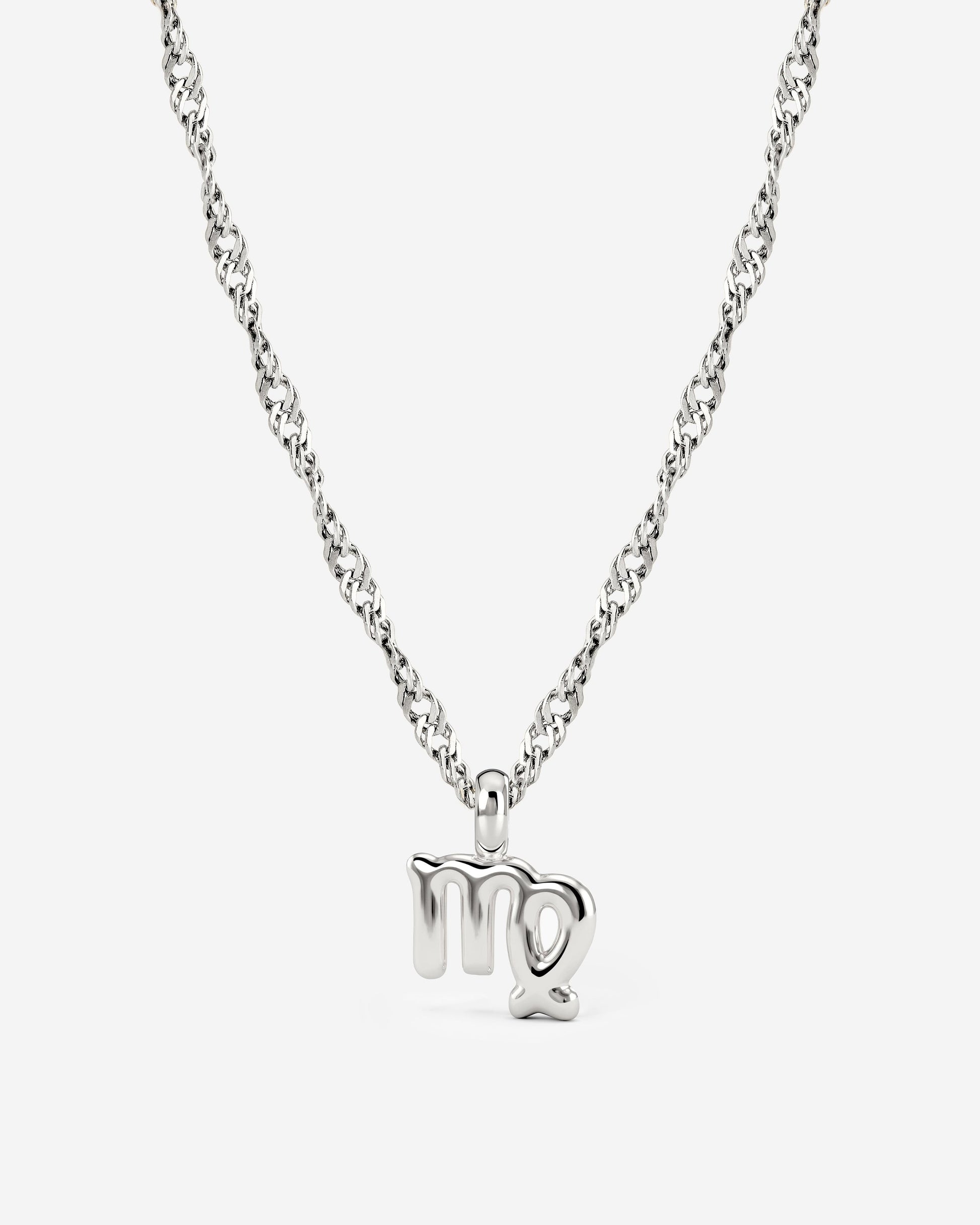 Virgo Bubble Necklace Silber