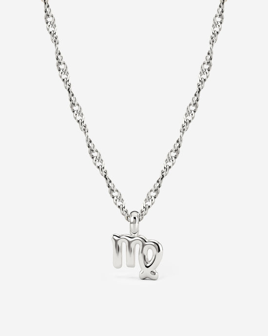 Virgo Bubble Necklace Silber