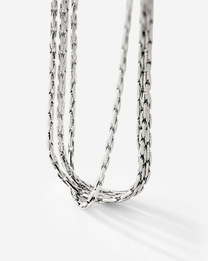 Cascade Layer Necklace Silber