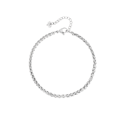 Braid Chain Bracelet Silber