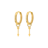 Cupid Arrow Hoopies Gold