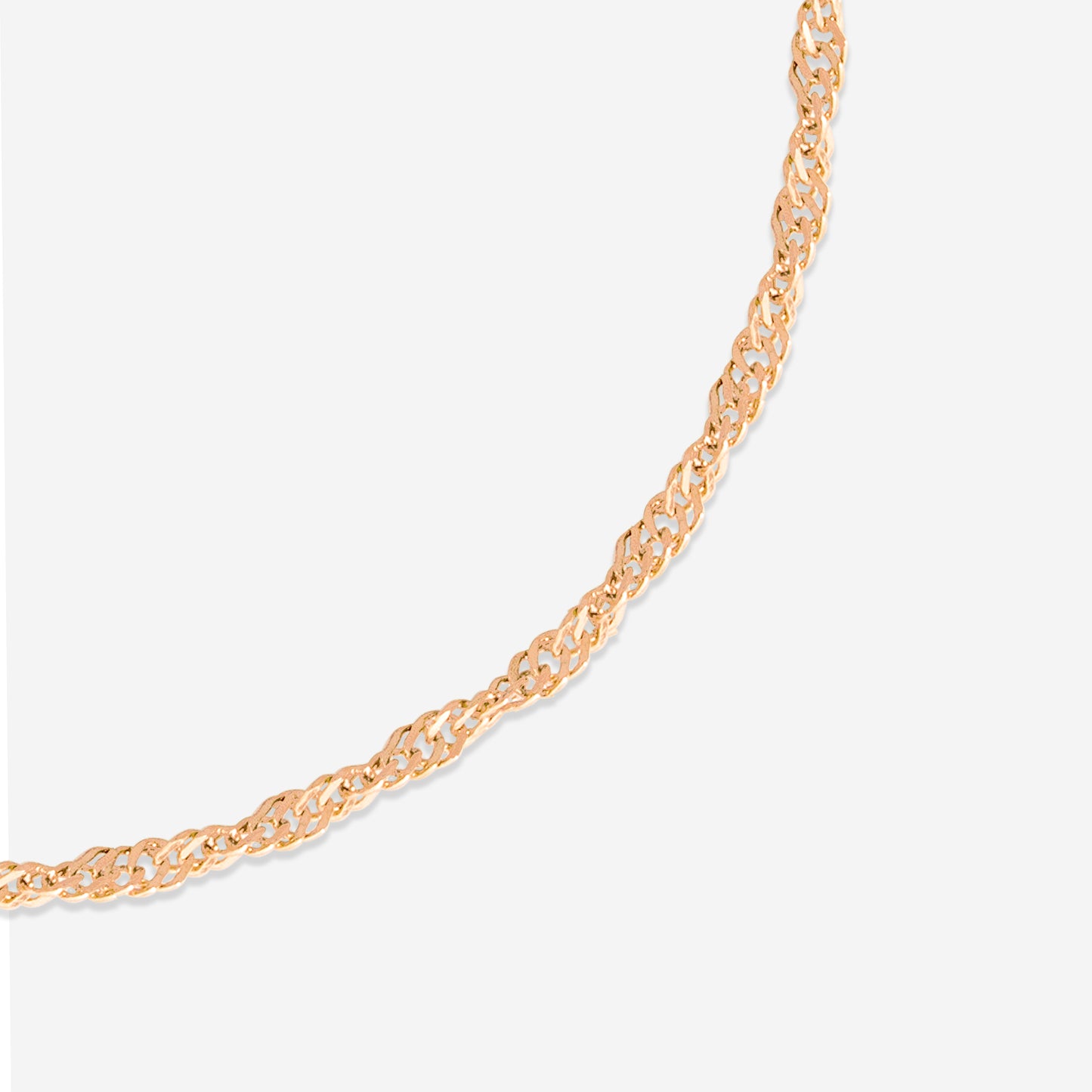 Slim Singapore Anklet Roségold