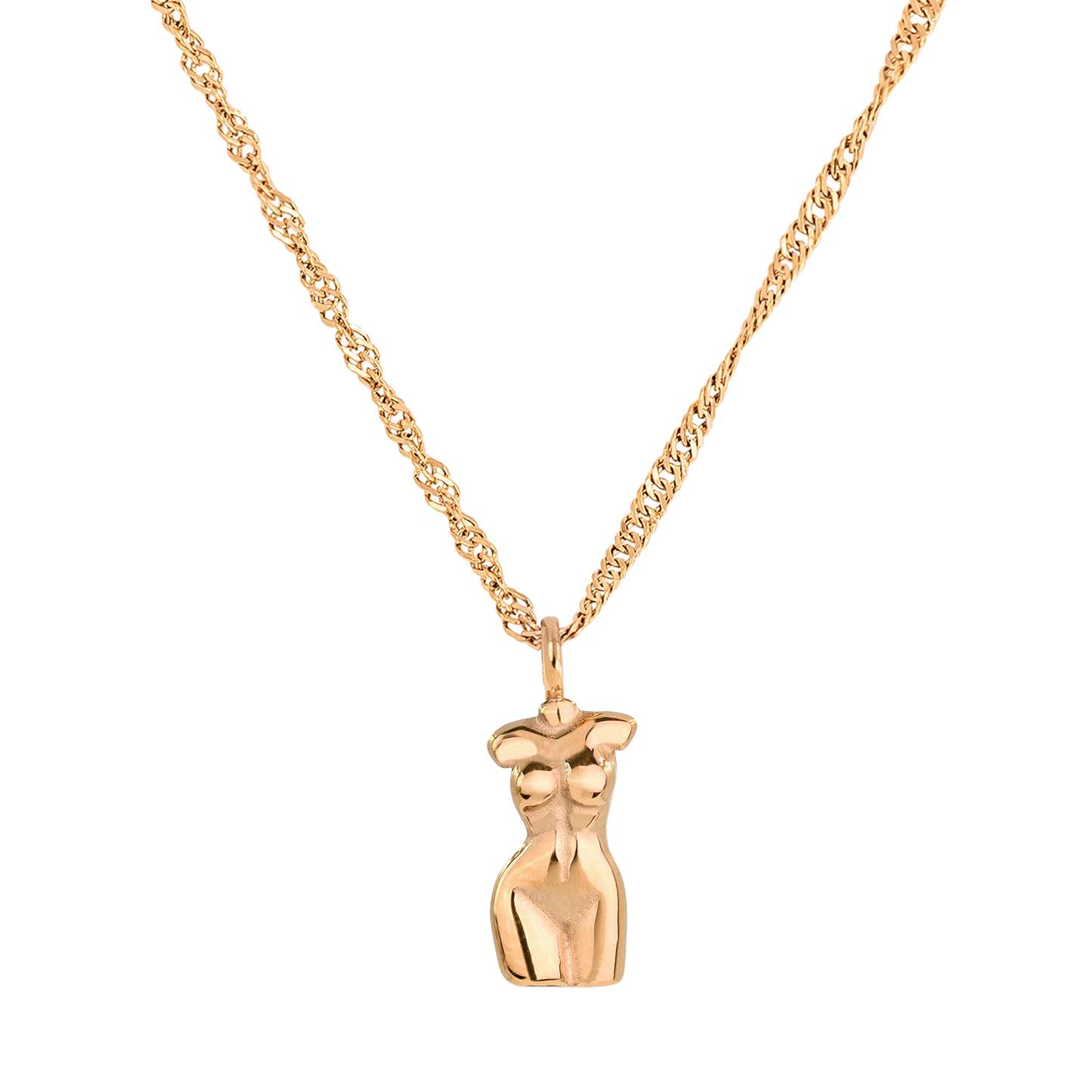 Love Your Body Necklace Roségold