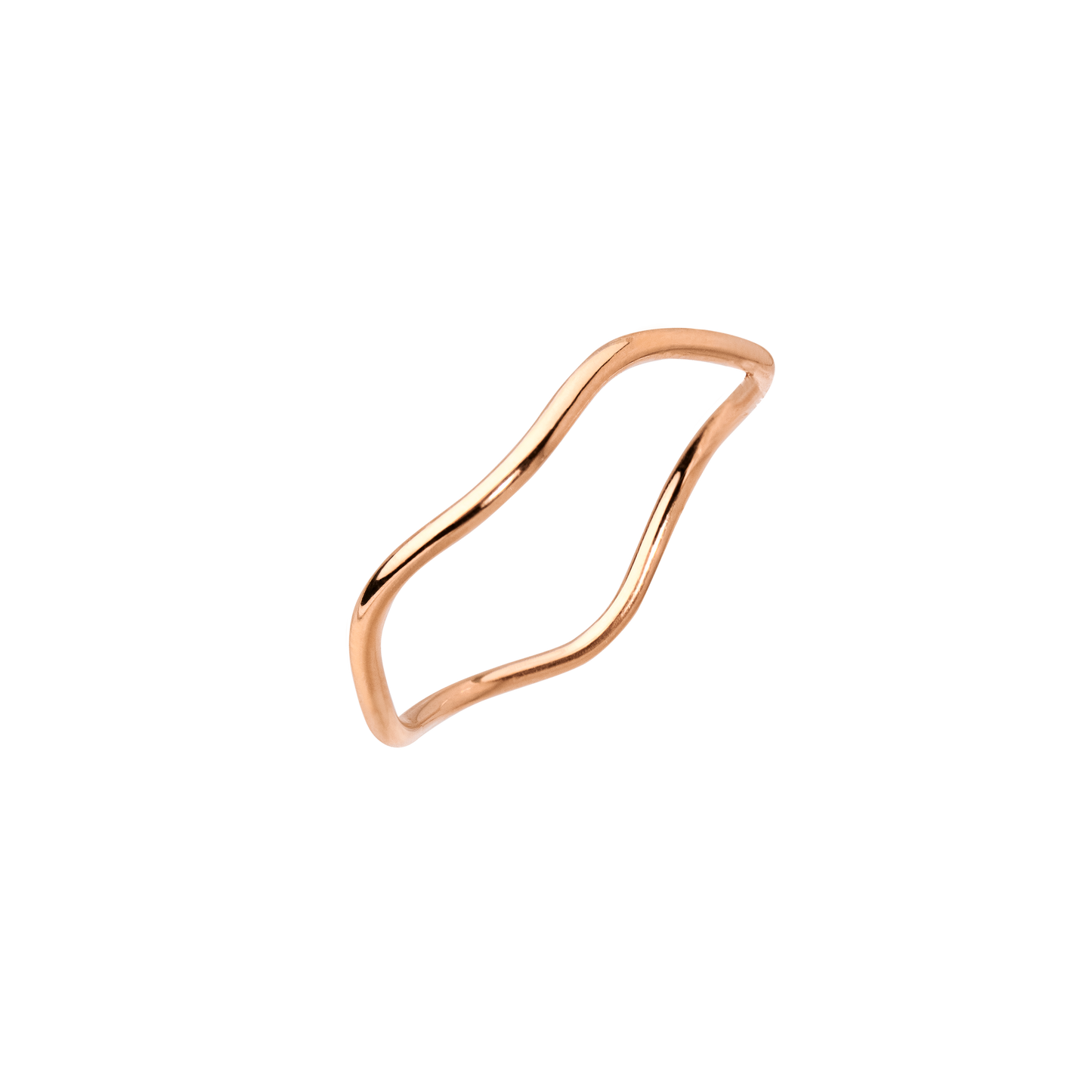 Slim Wave Ring Roségold
