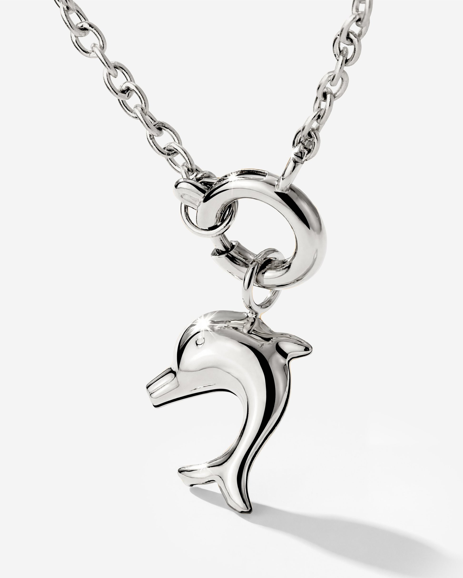 Dolphin Classic Chain Necklace Set Silber