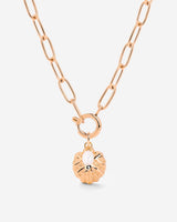 Ocean Lovers Oval Links Necklace Set Roségold
