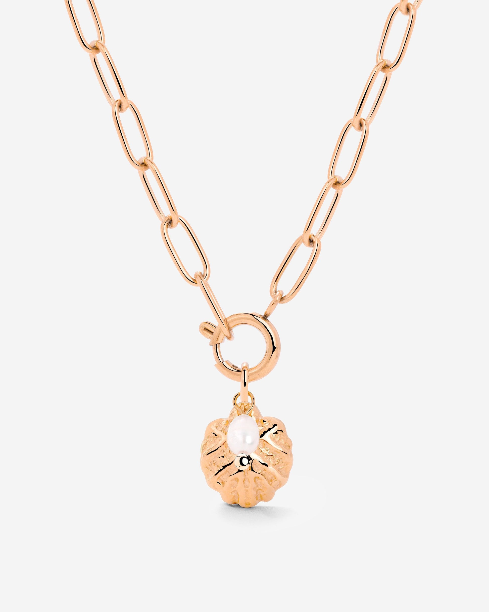 Ocean Lovers Oval Links Necklace Set Roségold