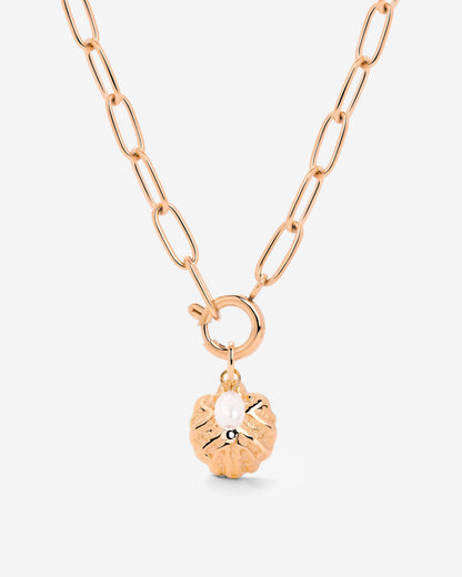 Ocean Lovers Oval Links Necklace Set Roségold