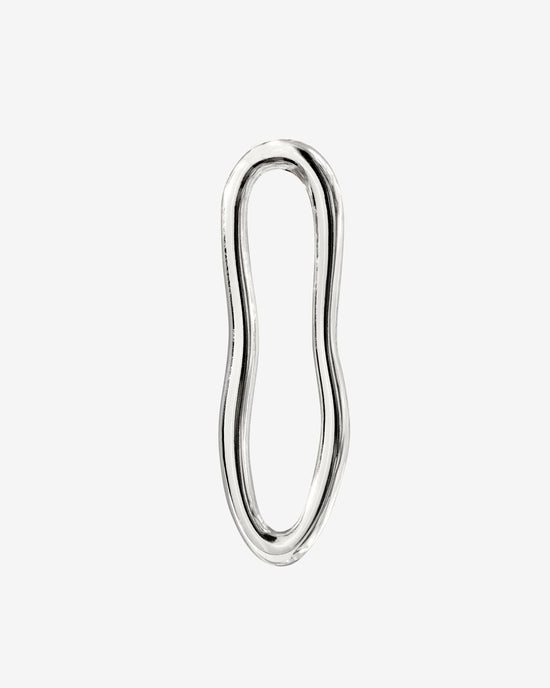 Blending Shapes Oval Hoop Set Baby Silber