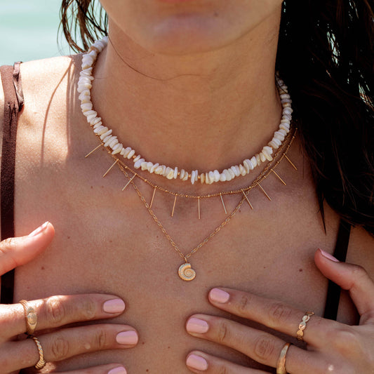 Shell Seeker Necklace Roségold