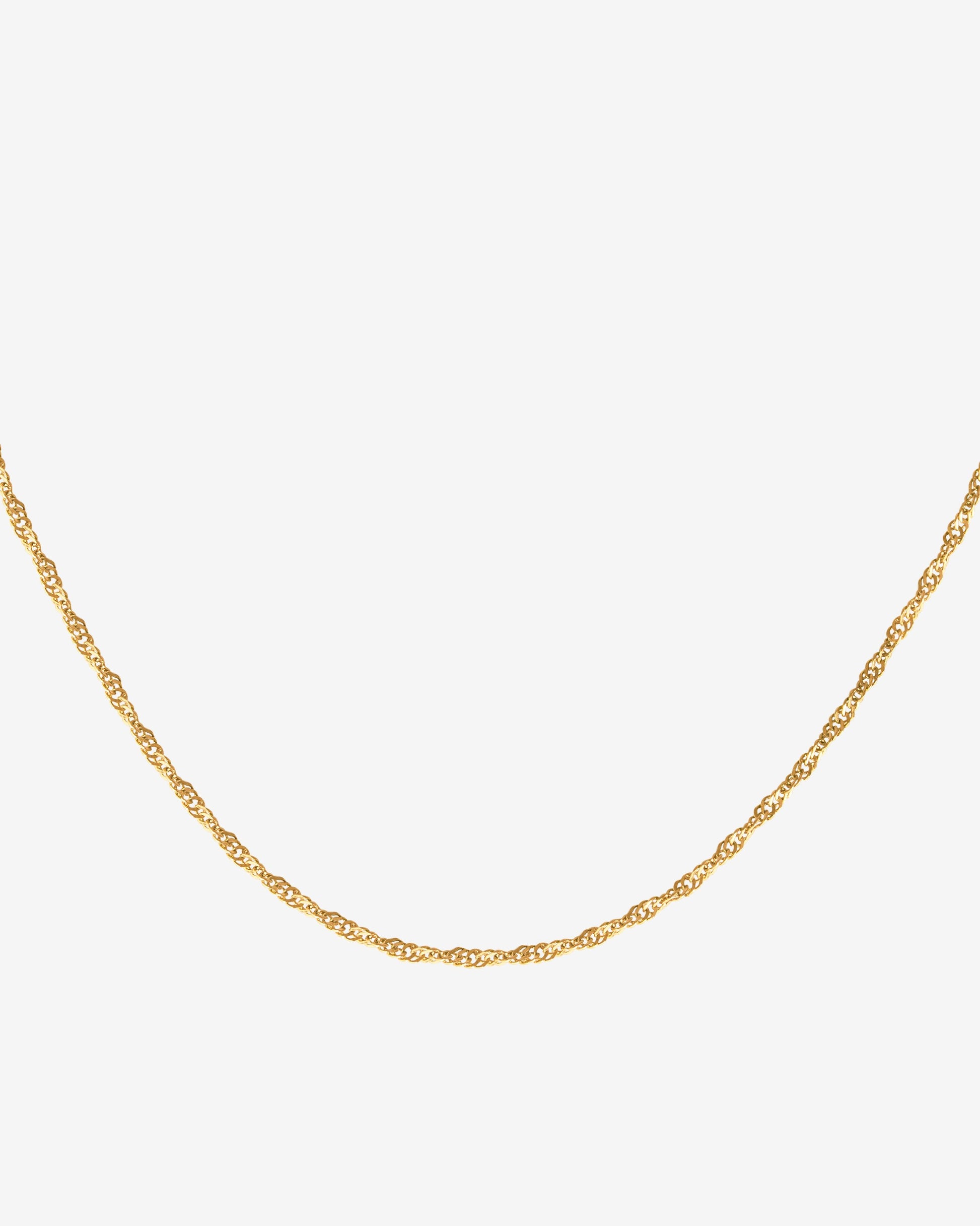 Slim Singapore Necklace Gold