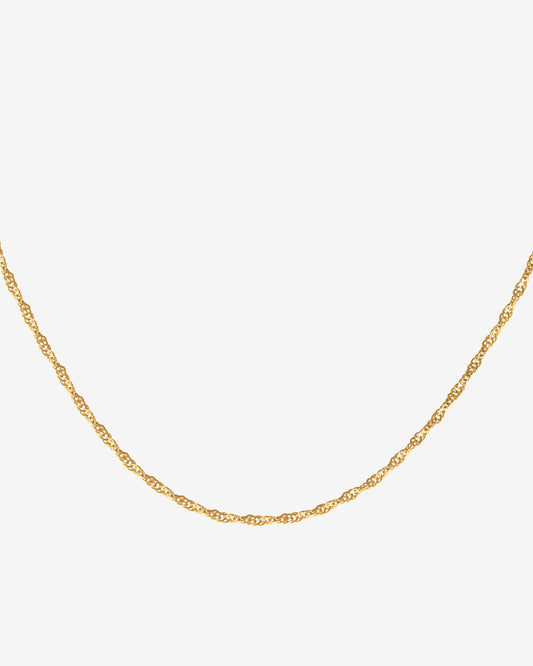 Slim Singapore Necklace Gold