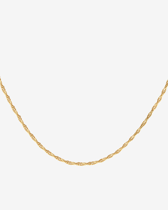 Slim Singapore Necklace Gold